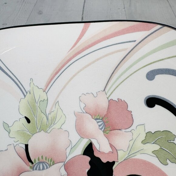 Sango Quadrille ANASTASIA  Andre Richard Floral Oriental Salad Plate Set 4 FLAW - Picture 13 of 16